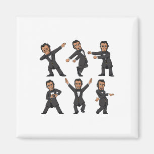 Dansing Abraham Lincoln 4 juli jongens Kind meisje Magneet