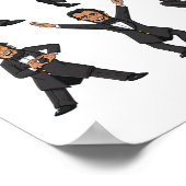 Dansing Abraham Lincoln 4 juli jongens Kind meisje Poster (Hoek)