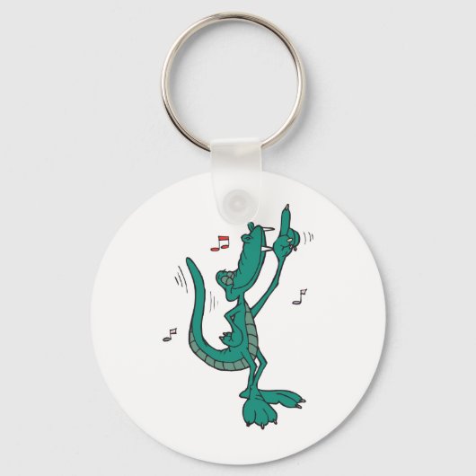 Dansingsalligator Sleutelhanger (Voorkant)