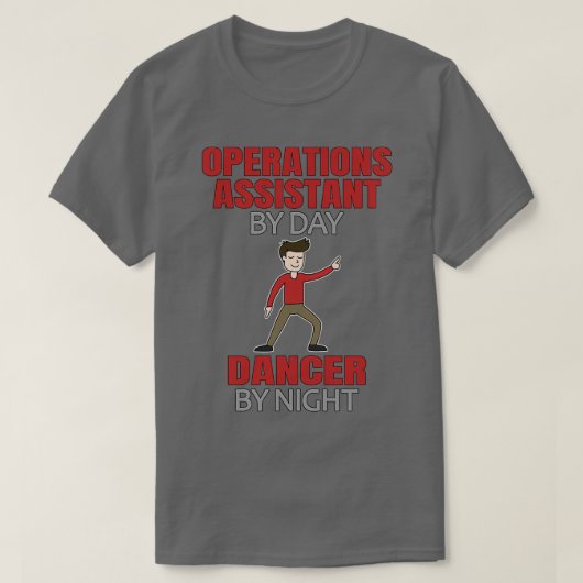 Dansingsbewerkingsassistent-Mannen danser T-shirt (Design voorkant)