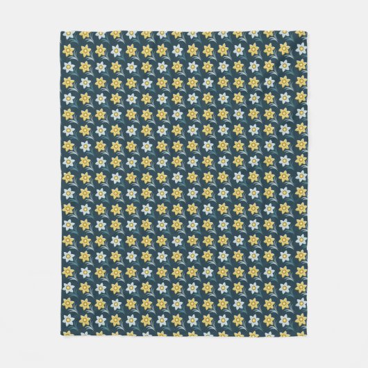 Dansingsdaffodil Fleece Deken (Voorkant)