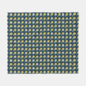 Dansingsdaffodil Fleece Deken (Voorkant (Horizontaal))