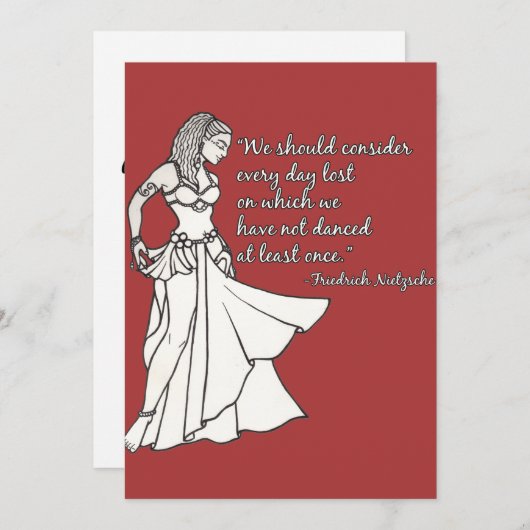 Dansingsdagen Kaart (Voorkant / Achterkant)