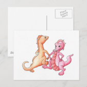 Dansingsdragons Briefkaart (Voorkant / Achterkant)