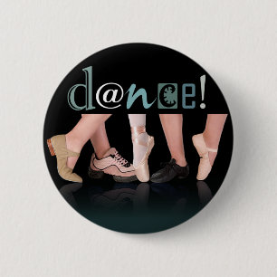 "Dansingsfeet" - Choreograaf, danser, instructeur Ronde Button 5,7 Cm