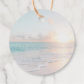 Dansingsfeet Teenslippers Beach Weddenschap Bedankjes Labels (Achterkant)