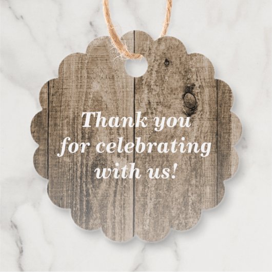 Dansingsfeet Teenslippers Rustic Wedding Bedankjes Labels (Achterkant)