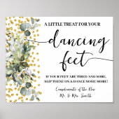Dansingsfeet Teenslippers Weddenschap Eucalyptus Poster (Voorkant)