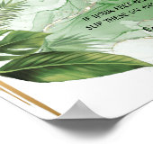 Dansingsfeet Teenslippers Weddenschap Tropisch pal Poster (Hoek)