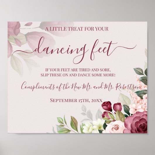 Dansingsfeet Teenslippers Weddenschappen Poster (Voorkant)