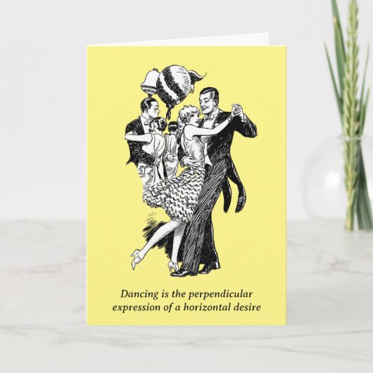 Dansingskaart Feestdagen Kaart (Voorkant)