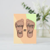 Dansingskosten zijn fijn briefkaart (Staand voorkant)