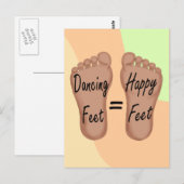 Dansingskosten zijn fijn briefkaart (Voorkant / Achterkant)
