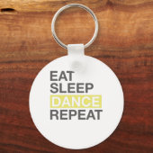 Dansingslover voor Dancer Eat Sleep Dance Herhalen Sleutelhanger (Voorkant)
