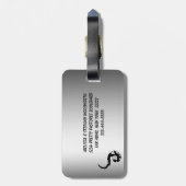 Dansingstekeningen Bagagelabel (Achterkant verticaal)