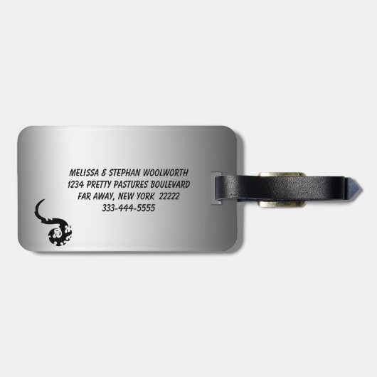 Dansingstekeningen Bagagelabel (Achterkant horizontaal)