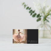 Dansinstructeur Ballet Ballerina Leraar Visitekaartje (Staand voorkant)