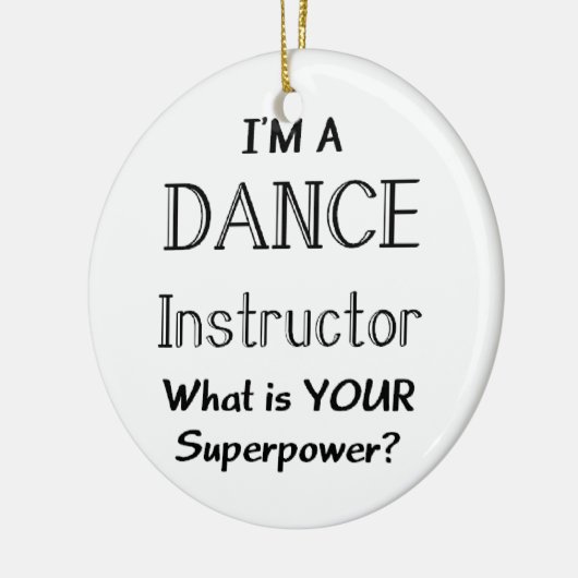 dansinstructeur keramisch ornament (Links)