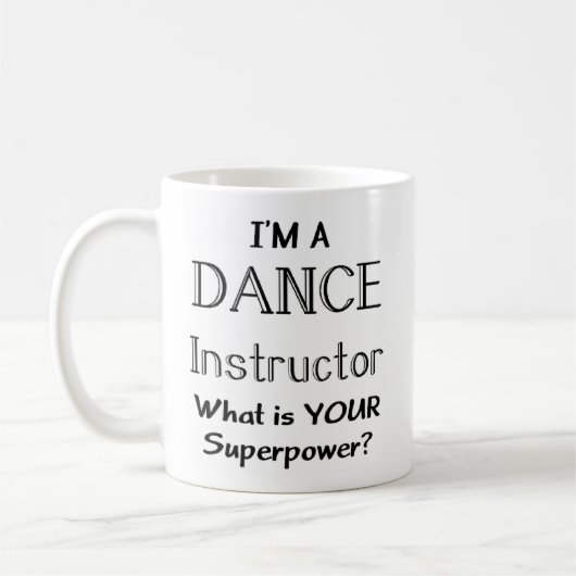 dansinstructeur koffiemok (Links)