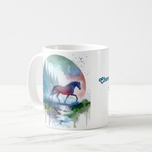 Dansj in het hart van het bos koffiemok (Voorkant links)