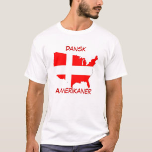 Dansk Amerikaans T-shirt