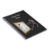 Danskelet in spiegel notitieboek (Rechterzijde)