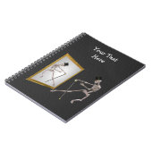 Danskelet in spiegel notitieboek (Linkerzijde)