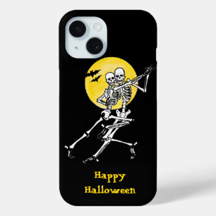 Danskelet onder een volle maan iPhone 15 case