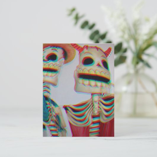 Danskeletten Briefkaart (Staand voorkant)