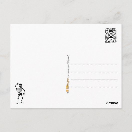 Danskeletten Briefkaart (Achterkant)