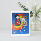 Danskeletten Briefkaart (Staand voorkant)