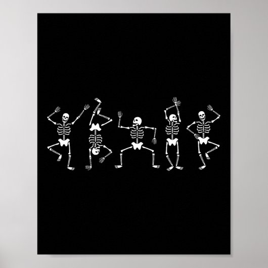 Danskeletten Fun Halloween Pumpkin Spice Witc Poster (Voorkant)