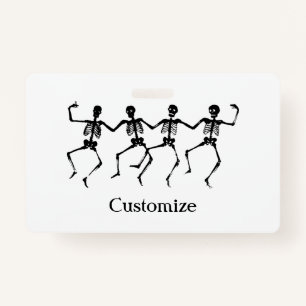 Danskeletten Halloween Badge