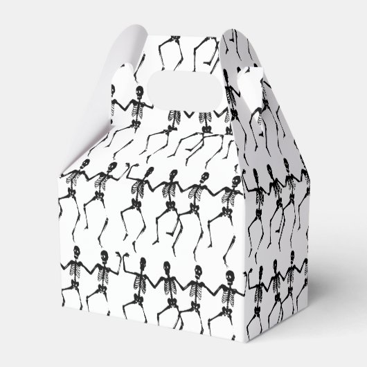 Danskeletten Halloween Bedankdoosjes (Voorkant Zijde)