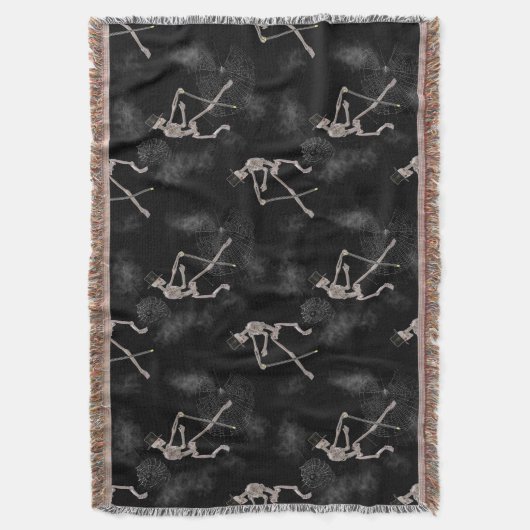 Danskeletten Halloween Deken (Voorkant Verticaal)