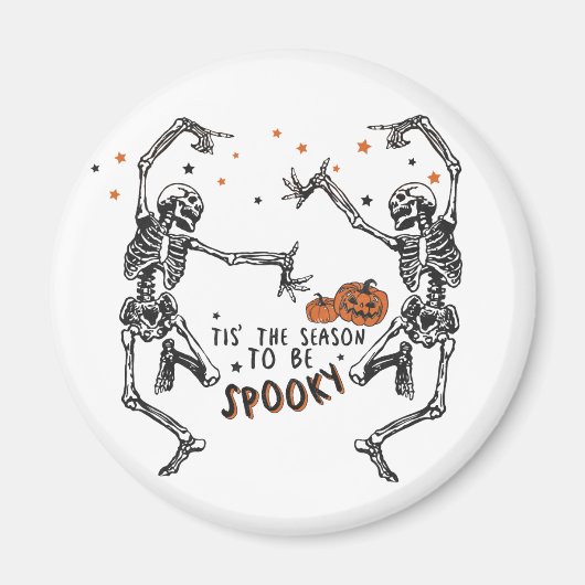 Danskeletten Halloween Magneet (Voorkant)