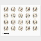 Danskeletten Halloween Ronde Sticker (Vel)