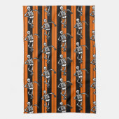 Danskeletten Halloween Striped Theedoek (Verticaal)
