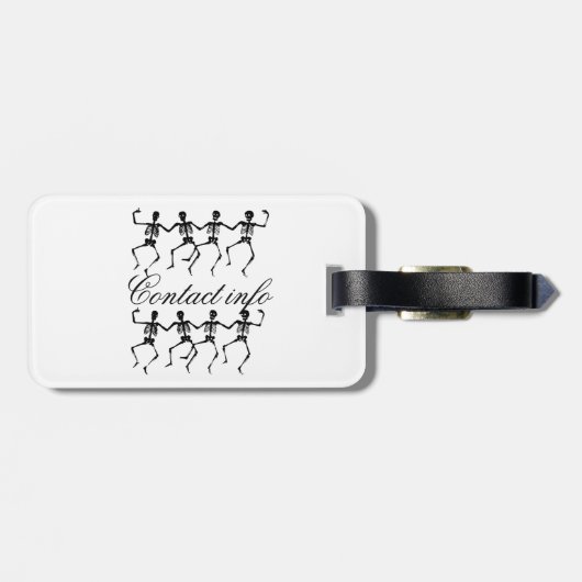 Danskeletten Halloween Thunder_Cove Bagagelabel (Achterkant horizontaal)