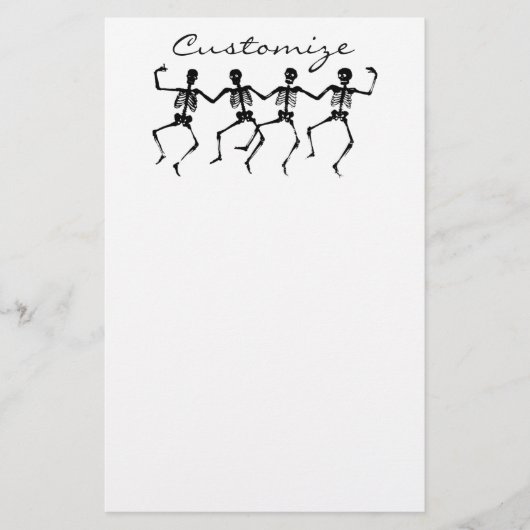 Danskeletten Halloween Thunder_Cove Briefpapier (Voorkant)