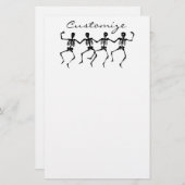 Danskeletten Halloween Thunder_Cove Briefpapier (Voorkant / Achterkant)
