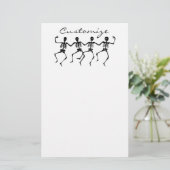 Danskeletten Halloween Thunder_Cove Briefpapier (Staand voorkant)