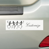 Danskeletten Halloween Thunder_Cove Bumpersticker (Op auto)
