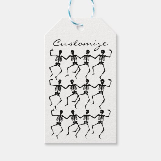 Danskeletten Halloween Thunder_Cove Cadeaulabel (Voorkant)