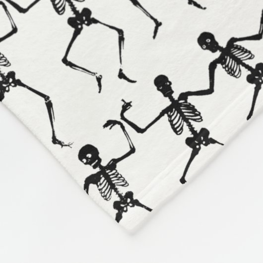 Danskeletten Halloween Thunder_Cove Fleece Deken (Hoek)