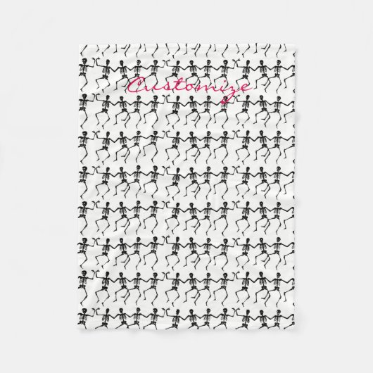 Danskeletten Halloween Thunder_Cove Fleece Deken (Voorkant)