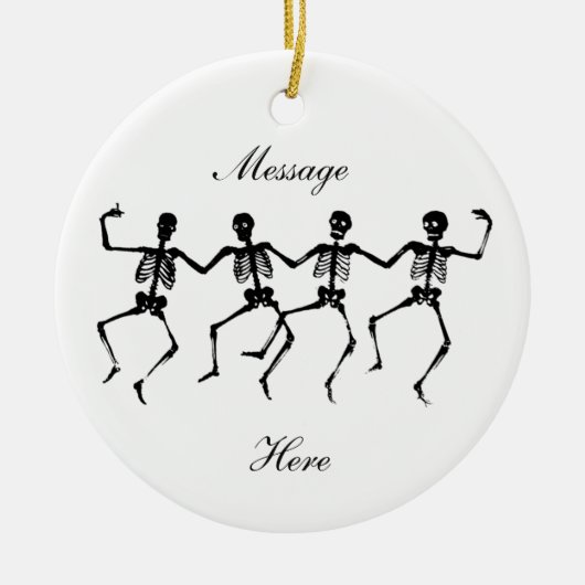 Danskeletten Halloween Thunder_Cove Keramisch Ornament (Voorkant)