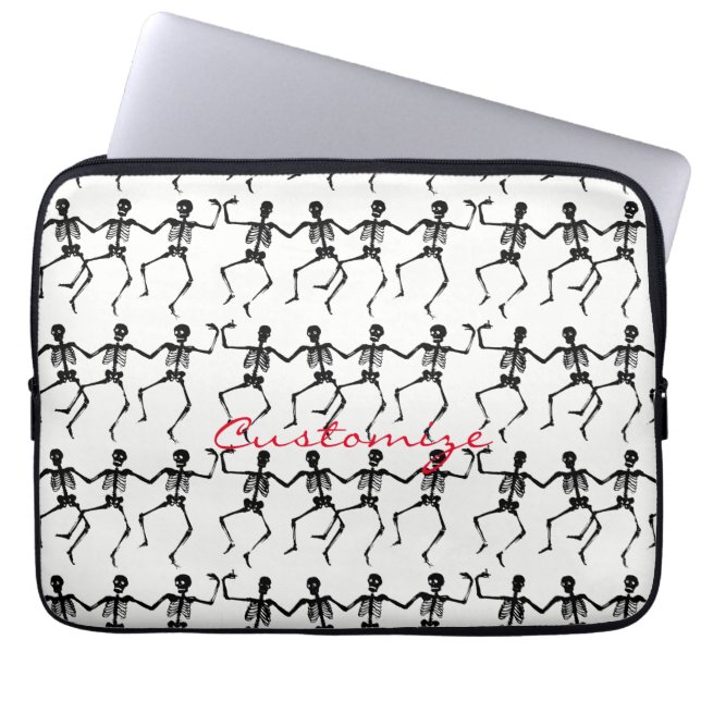 Danskeletten Halloween Thunder_Cove Laptop Sleeve (Voorkant)