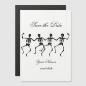 Danskeletten Halloween Thunder_Cove Magnetische Uitnodiging (Voorkant / Achterkant)