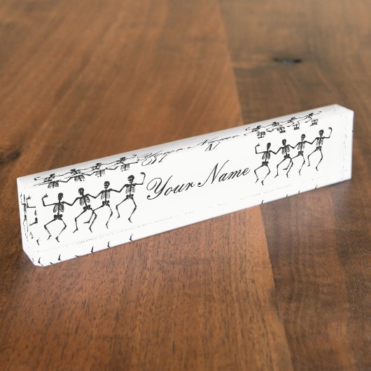 Danskeletten Halloween Thunder_Cove Naambordje (Zijkant)